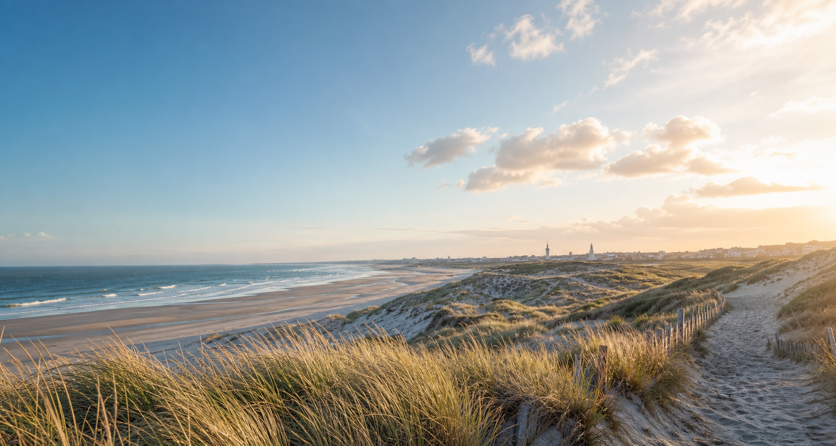 Décor régional Côte d'Opale, dunes et littoral